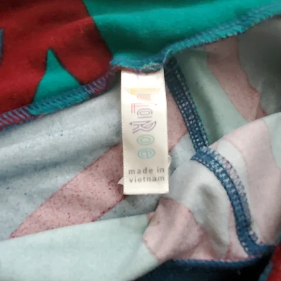 LuLaRoe Womans Leggings in‎ Stained Glass Pattern One Size - Picture 4 of 6